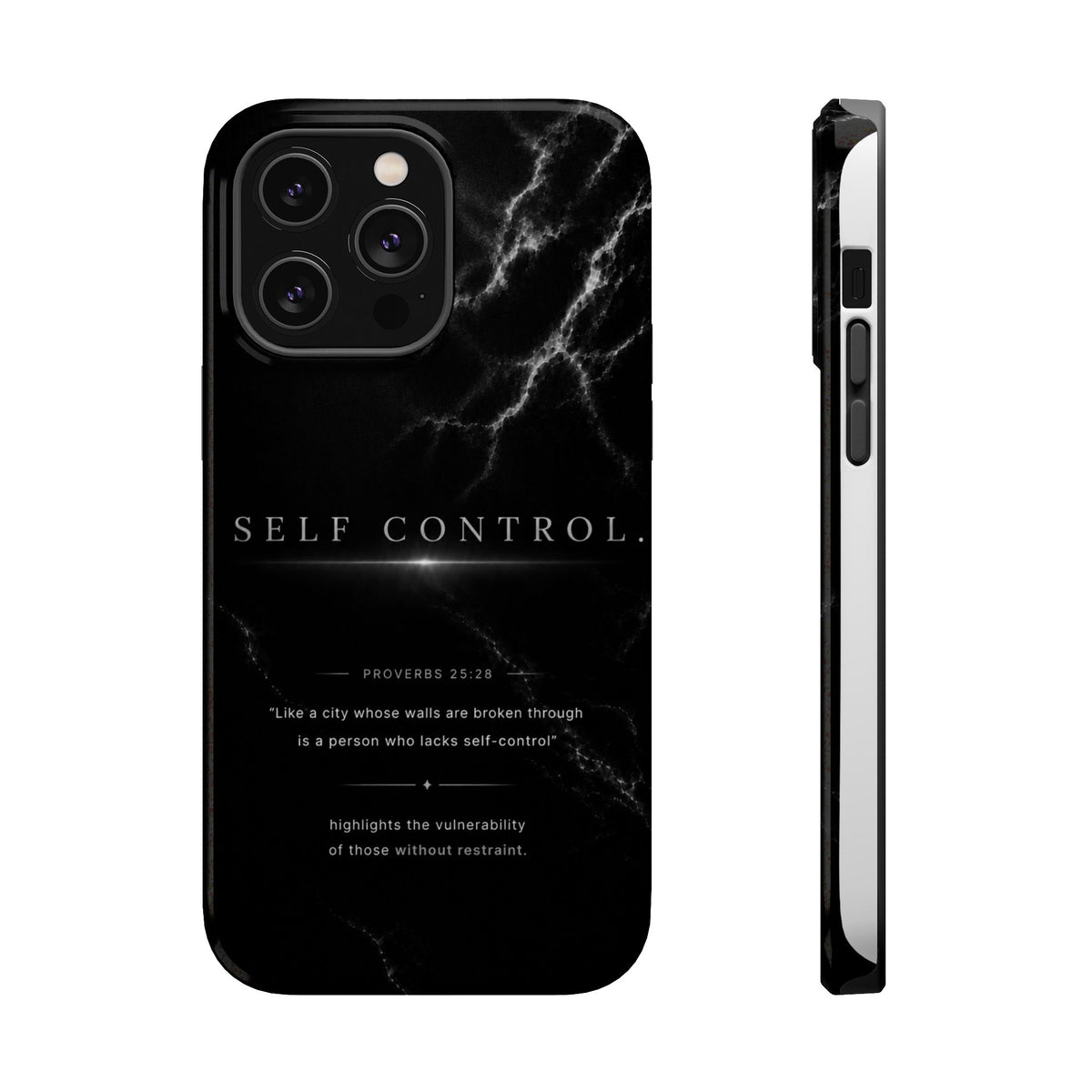Monochrome protective iPhone case