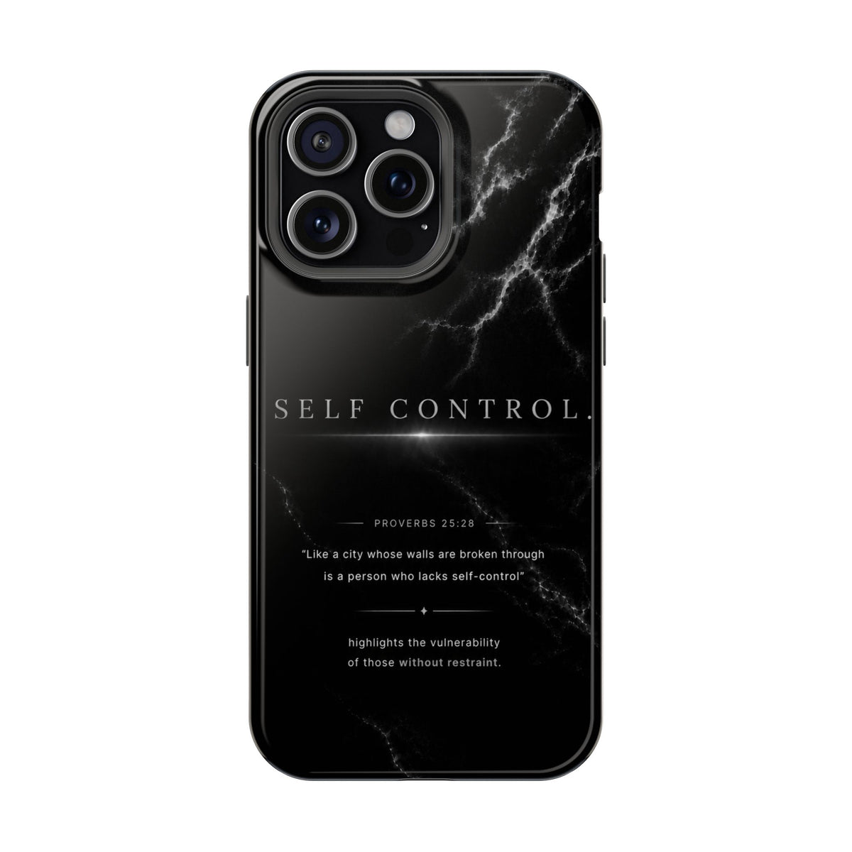 Monochrome protective iPhone case