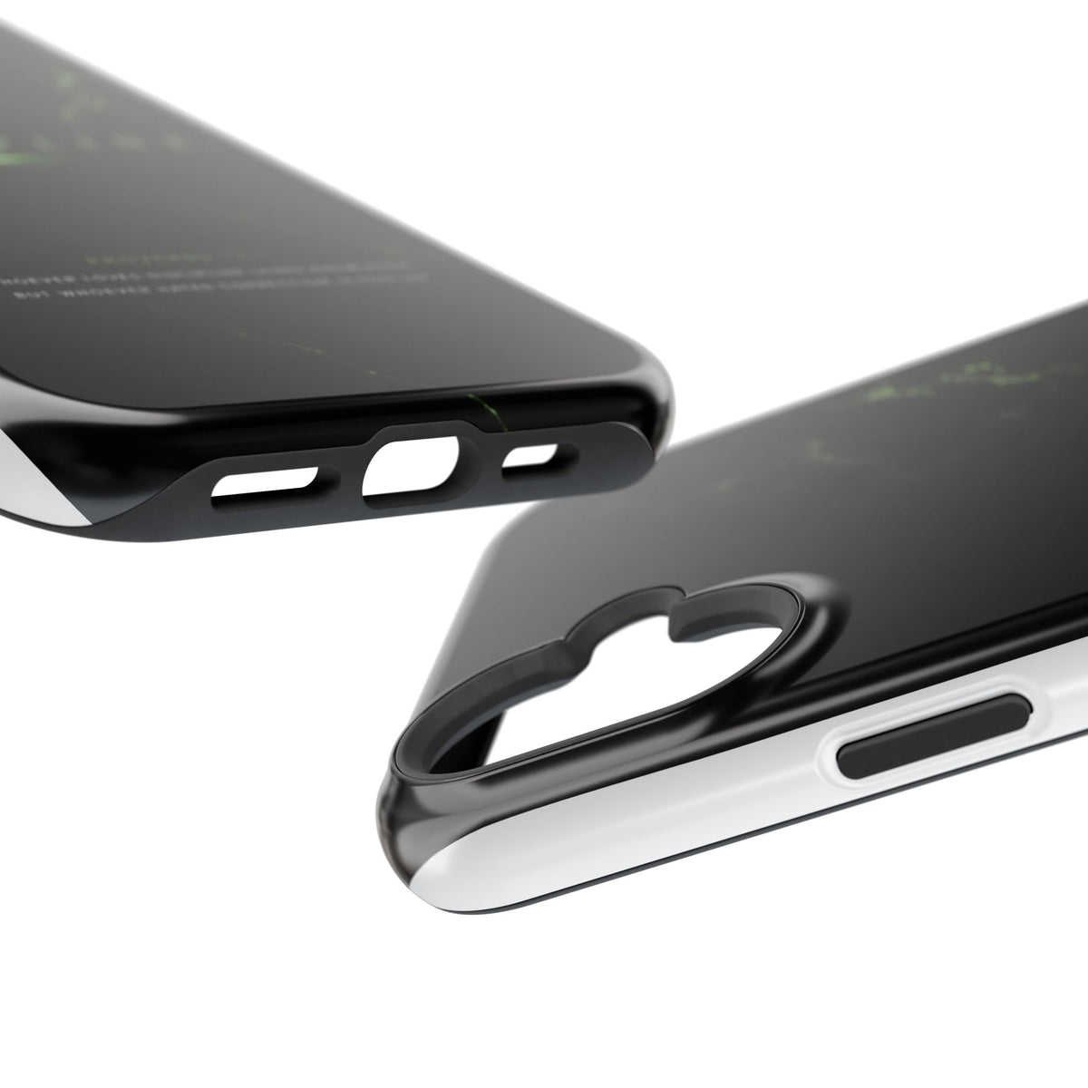 Phone Case for iPhone 17 / 16 / 15 / 14 Pro Max – Discipline | Black Marble Emerald Green | MagSafe Compatible