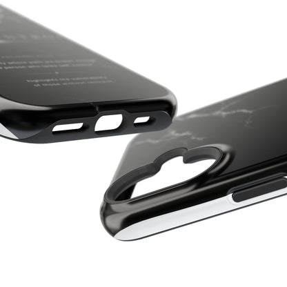 Phone Case for iPhone 17 / 16 / 15 / 14 Pro Max – Discipline | Black Marble Monochrome | MagSafe Compatible