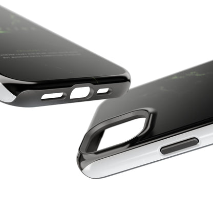 Phone Case for iPhone 17 / 16 / 15 / 14 Pro Max – Discipline | Black Marble Emerald Green | MagSafe Compatible