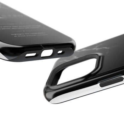 Phone Case for iPhone 17 / 16 / 15 / 14 Pro Max – Discipline | Black Marble Monochrome | MagSafe Compatible