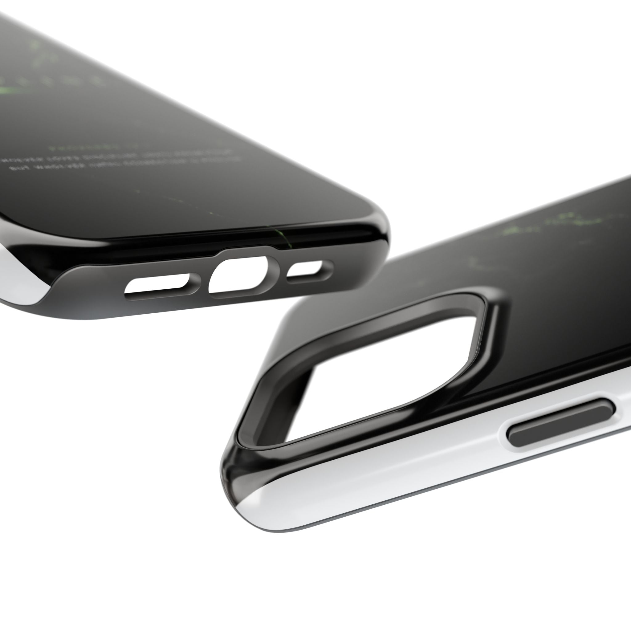 Phone Case for iPhone 17 / 16 / 15 / 14 Pro Max – Discipline | Black Marble Emerald Green | MagSafe Compatible