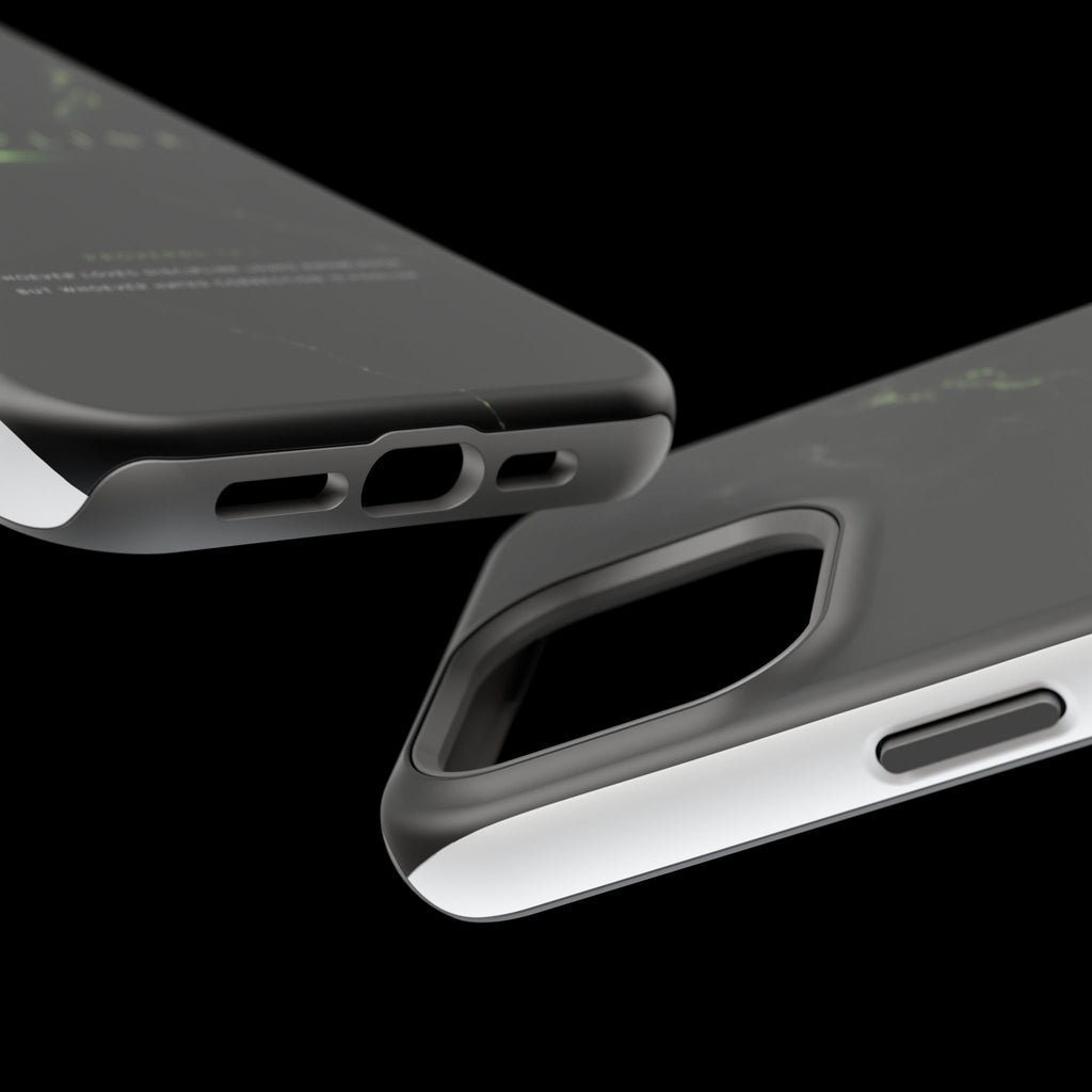Phone Case for iPhone 17 / 16 / 15 / 14 Pro Max – Discipline | Black Marble Emerald Green | MagSafe Compatible
