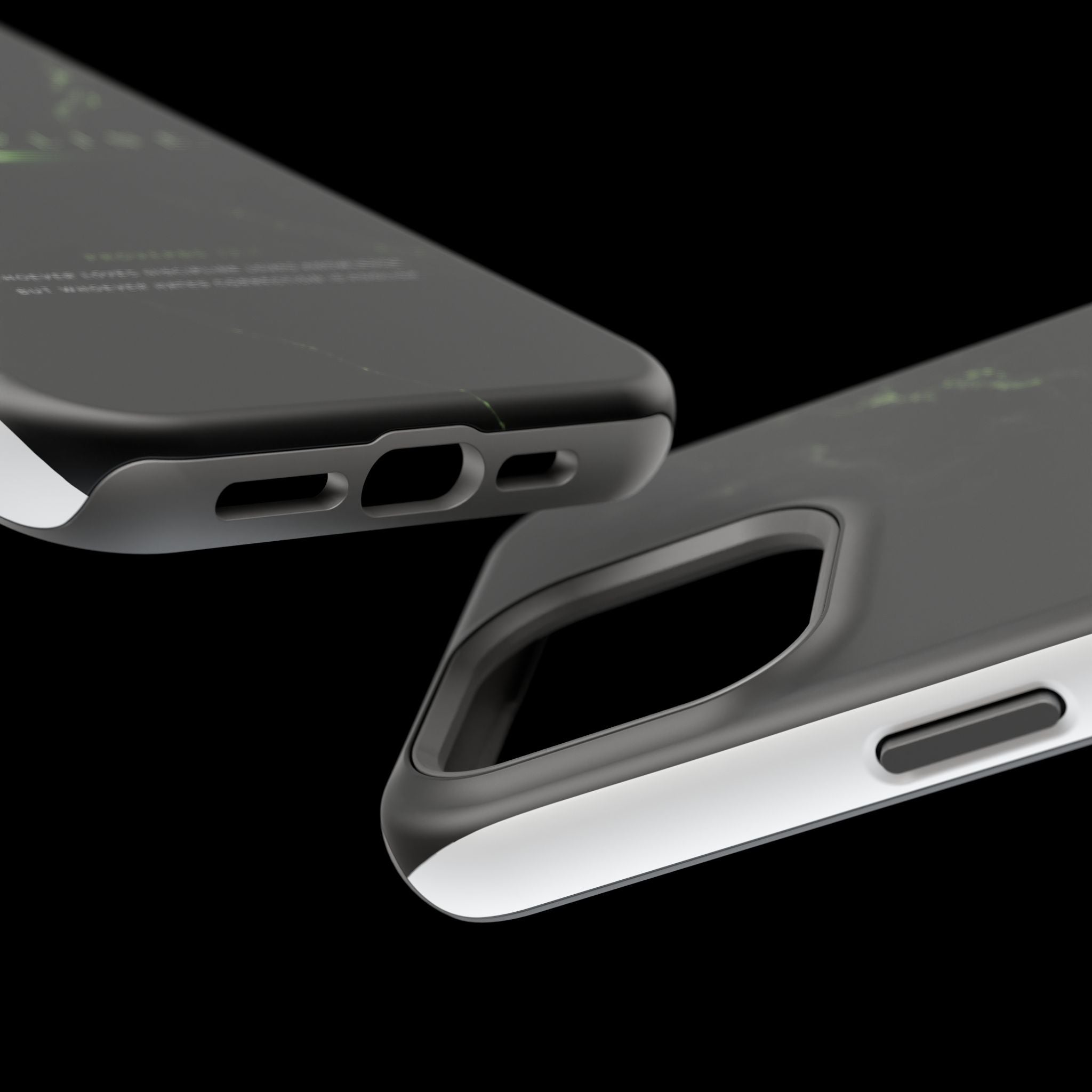 Phone Case for iPhone 17 / 16 / 15 / 14 Pro Max – Discipline | Black Marble Emerald Green | MagSafe Compatible