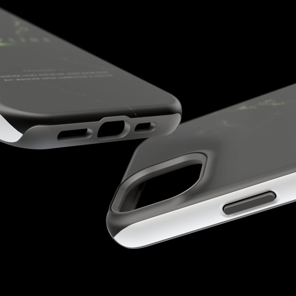 Phone Case for iPhone 17 / 16 / 15 / 14 Pro Max – Discipline | Black Marble Emerald Green | MagSafe Compatible