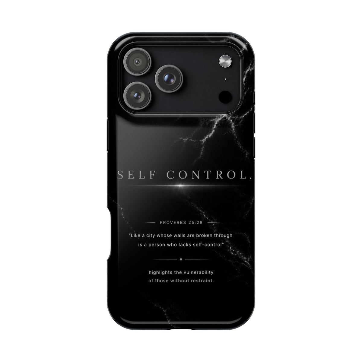 Monochrome protective iPhone case