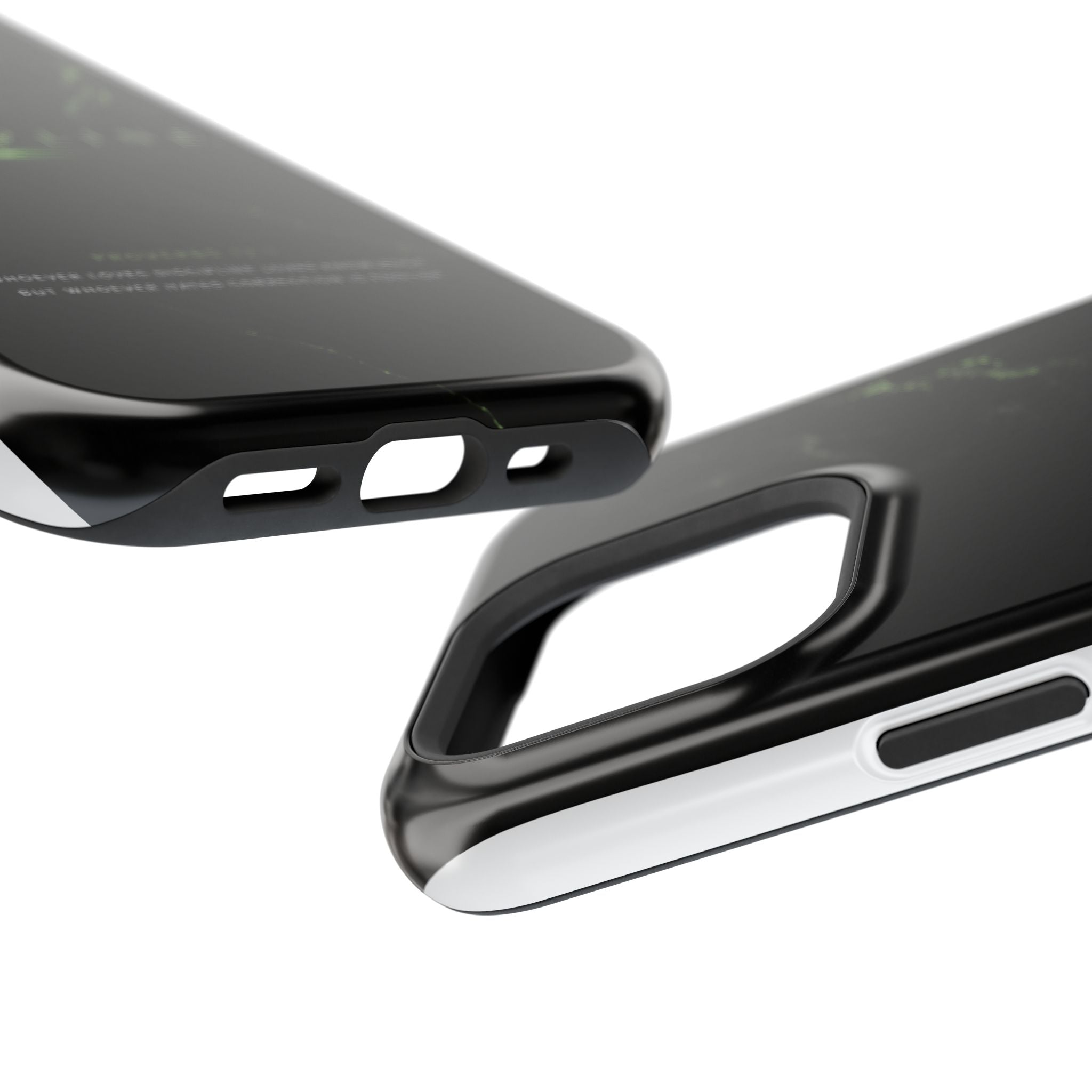 Phone Case for iPhone 17 / 16 / 15 / 14 Pro Max – Discipline | Black Marble Emerald Green | MagSafe Compatible