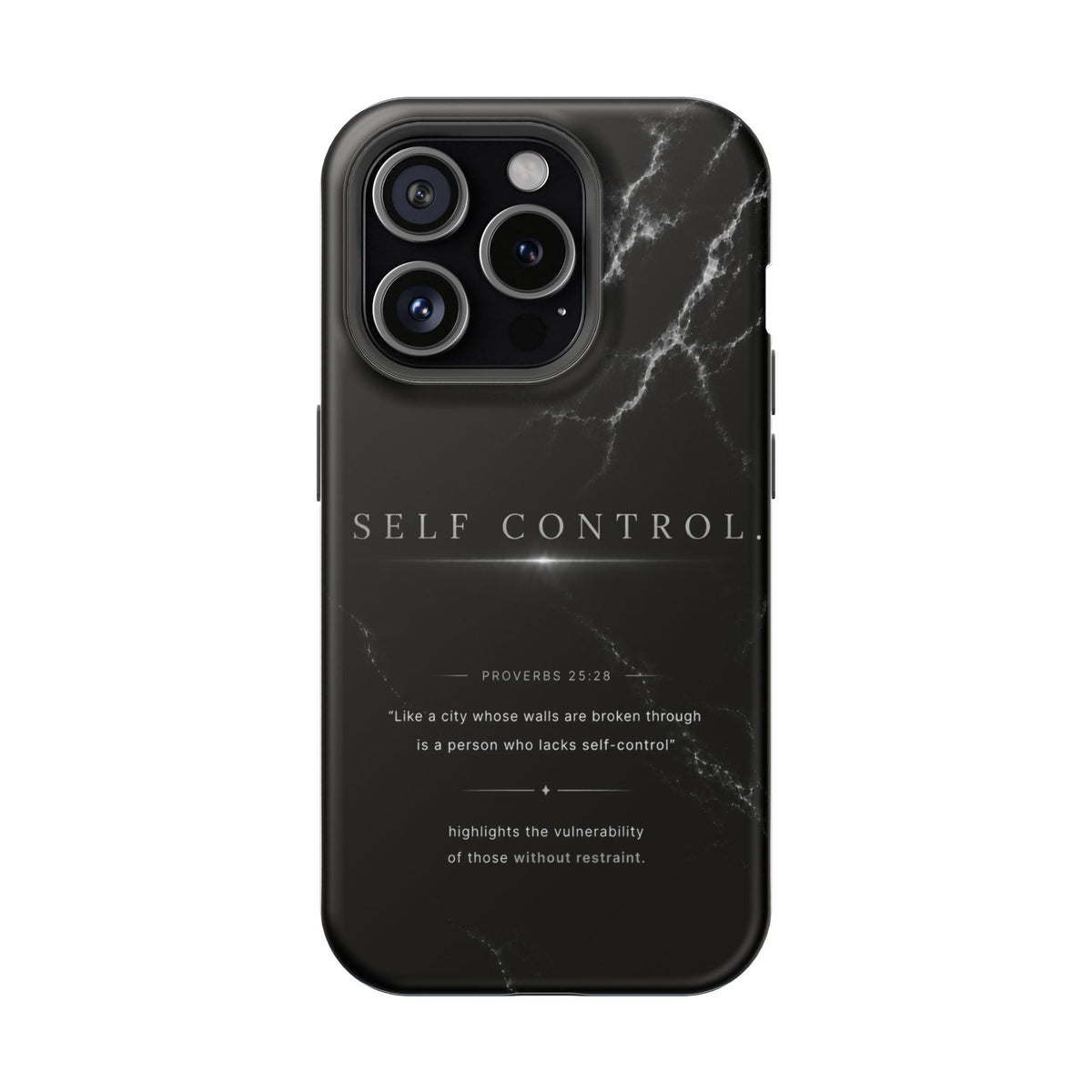Monochrome protective iPhone case