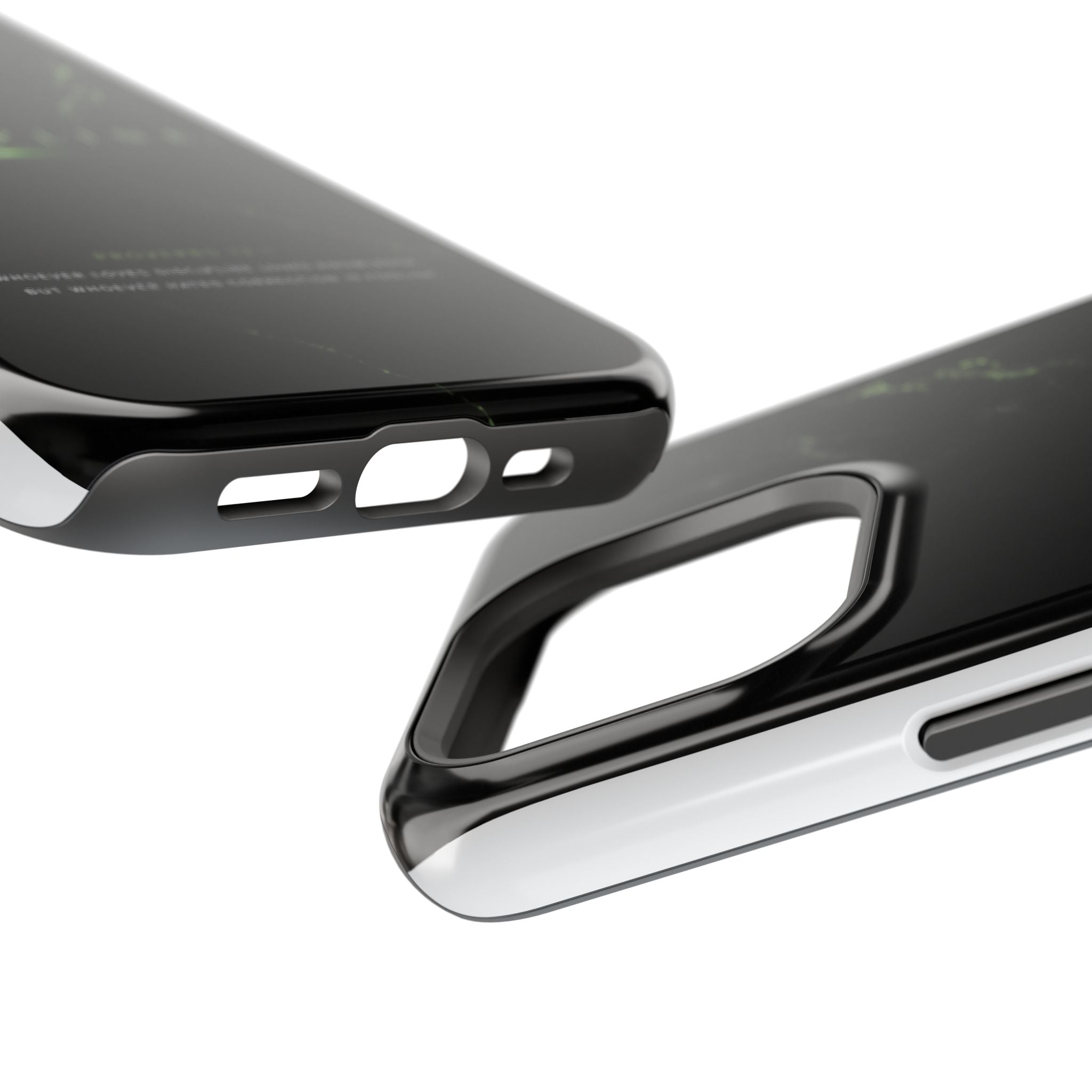 Phone Case for iPhone 17 / 16 / 15 / 14 Pro Max – Discipline | Black Marble Emerald Green | MagSafe Compatible