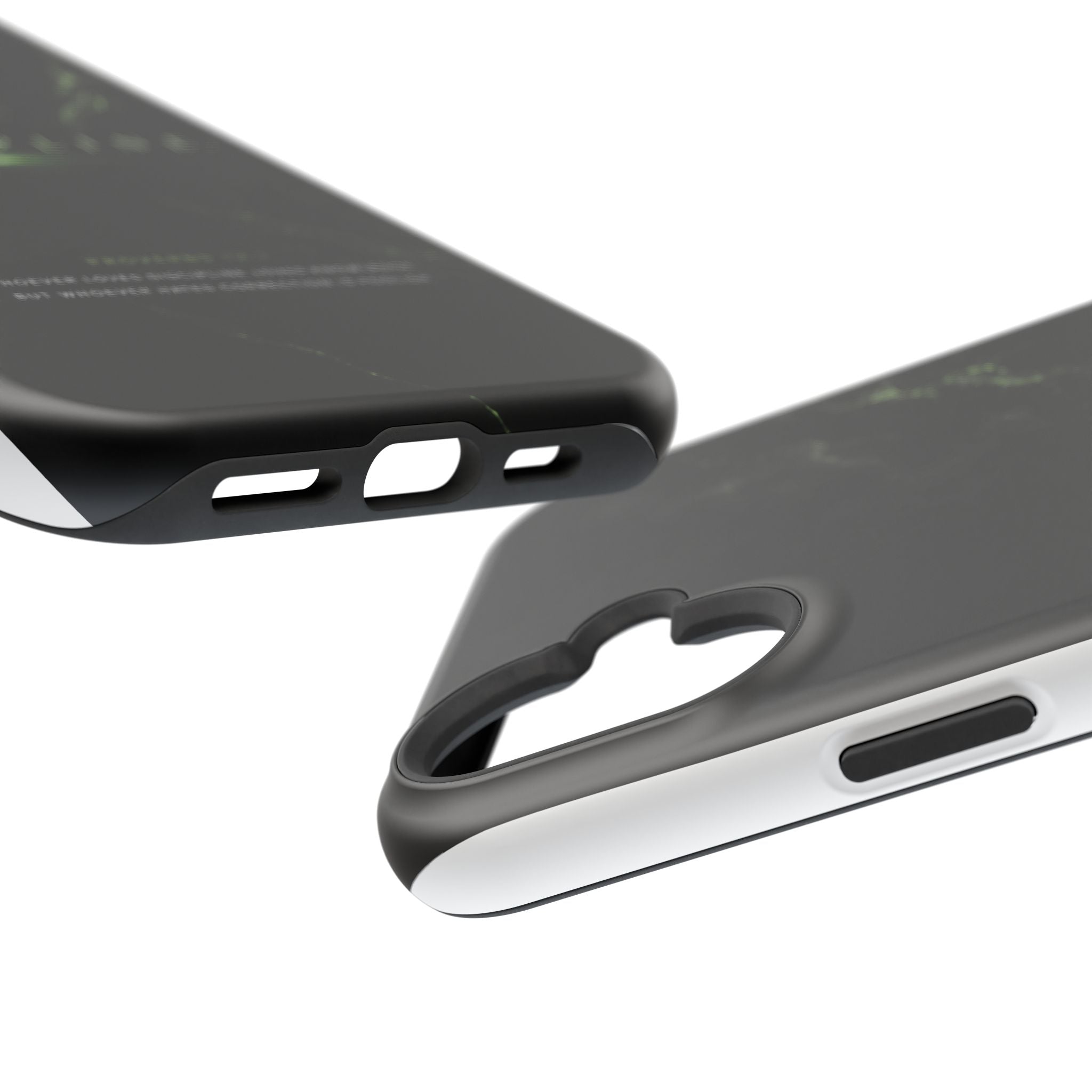 Phone Case for iPhone 17 / 16 / 15 / 14 Pro Max – Discipline | Black Marble Emerald Green | MagSafe Compatible