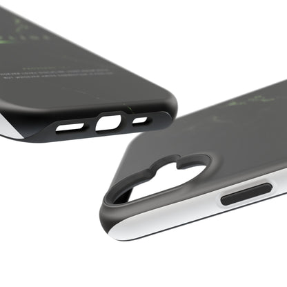 Phone Case for iPhone 17 / 16 / 15 / 14 Pro Max – Discipline | Black Marble Emerald Green | MagSafe Compatible