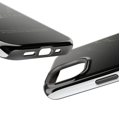 Phone Case for iPhone 17 / 16 / 15 / 14 Pro Max – Discipline | Black Marble Emerald Green | MagSafe Compatible