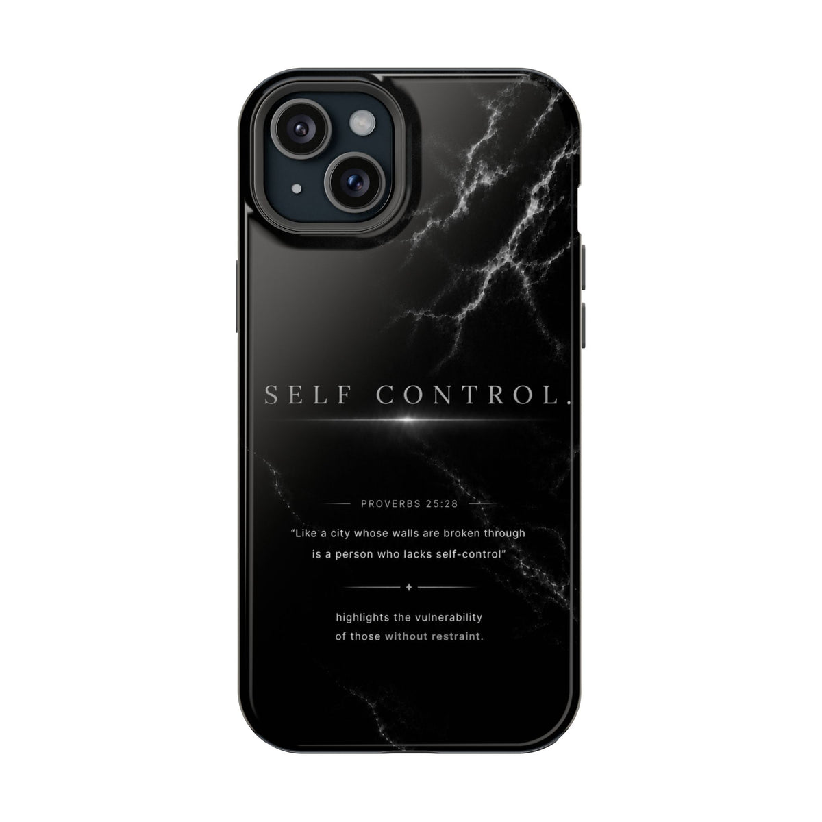 Monochrome protective iPhone case