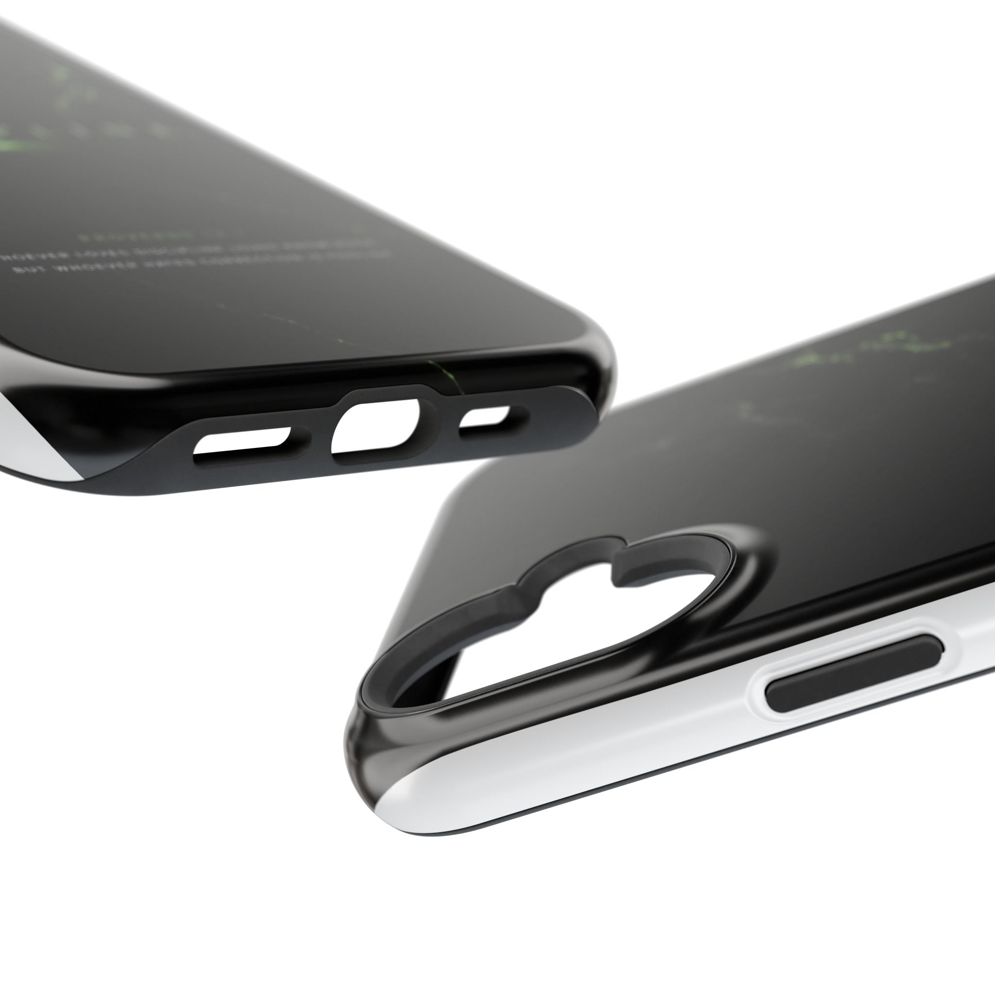 Phone Case for iPhone 17 / 16 / 15 / 14 Pro Max – Discipline | Black Marble Emerald Green | MagSafe Compatible