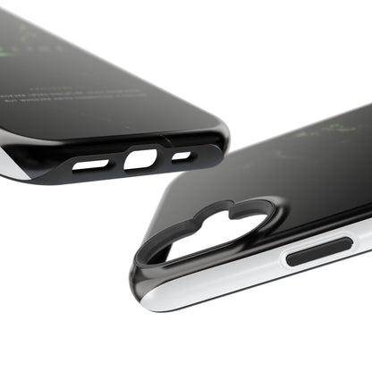 Phone Case for iPhone 17 / 16 / 15 / 14 Pro Max – Discipline | Black Marble Emerald Green | MagSafe Compatible
