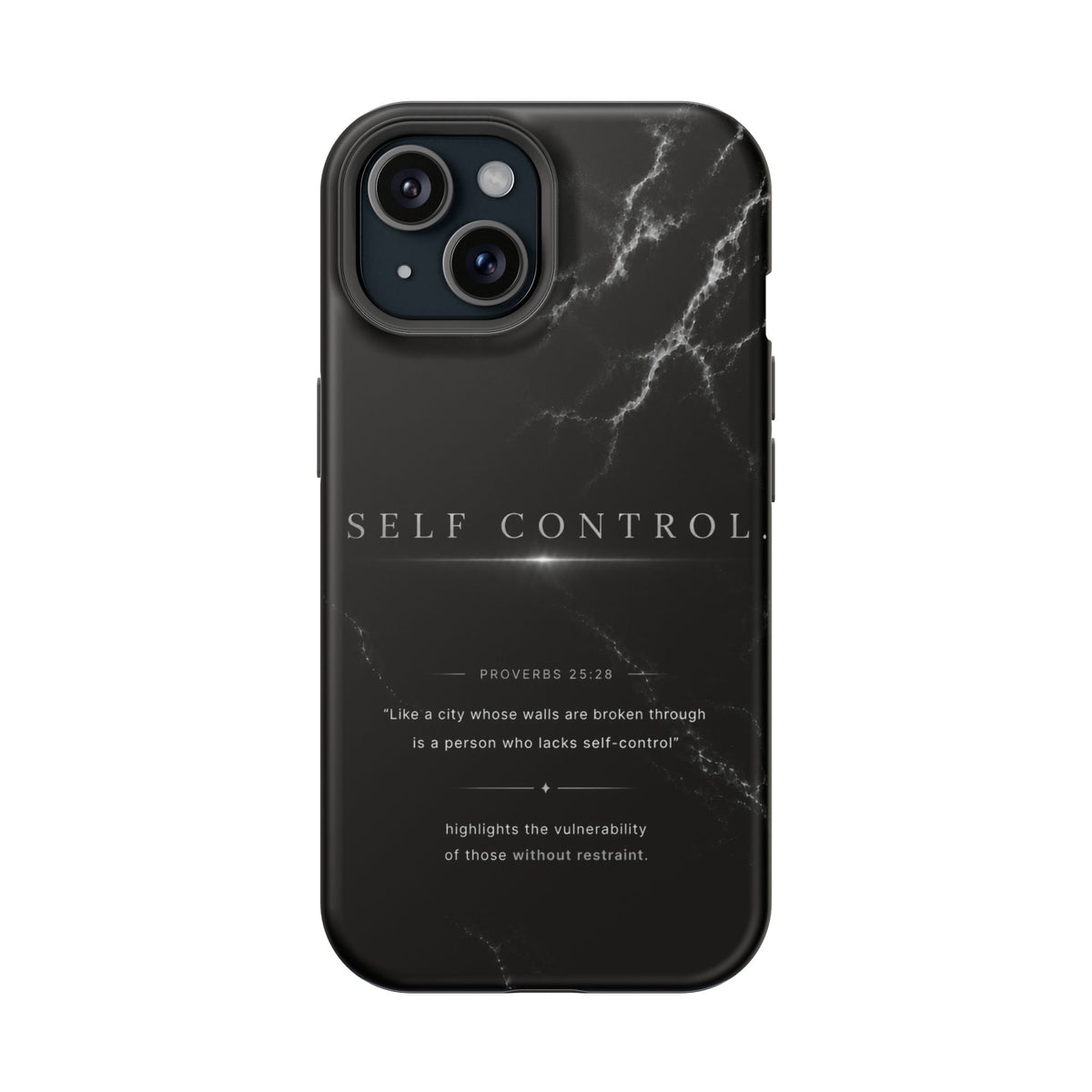Monochrome protective iPhone case