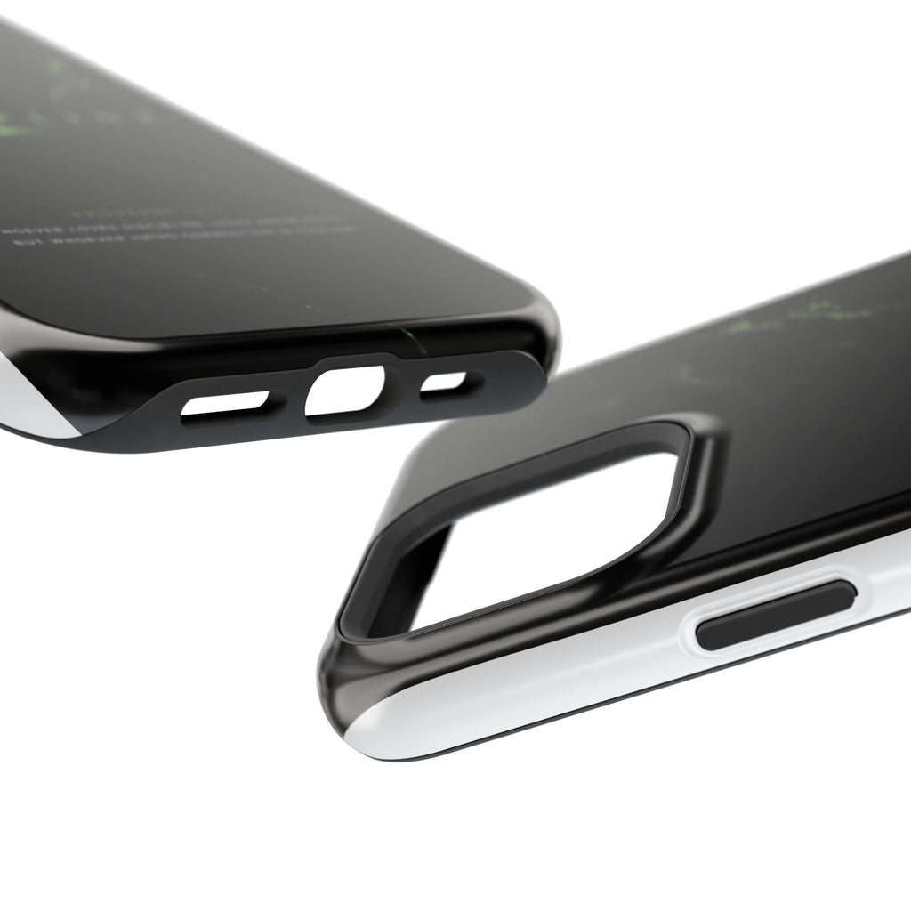 Phone Case for iPhone 17 / 16 / 15 / 14 Pro Max – Discipline | Black Marble Emerald Green | MagSafe Compatible