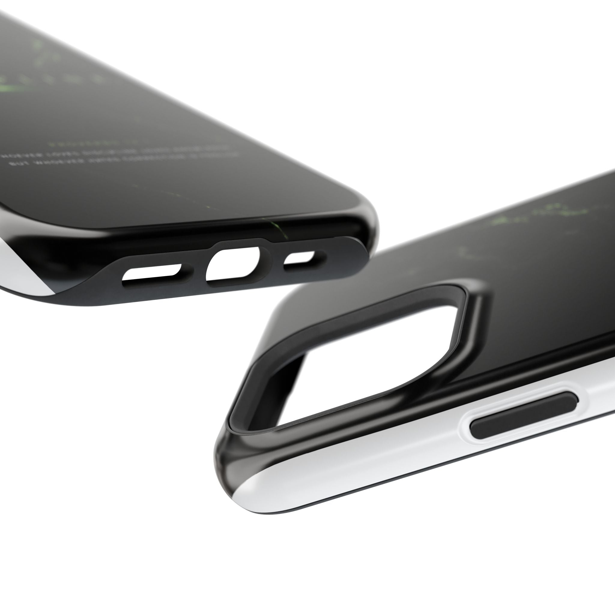 Phone Case for iPhone 17 / 16 / 15 / 14 Pro Max – Discipline | Black Marble Emerald Green | MagSafe Compatible