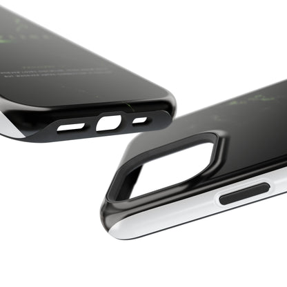 Phone Case for iPhone 17 / 16 / 15 / 14 Pro Max – Discipline | Black Marble Emerald Green | MagSafe Compatible
