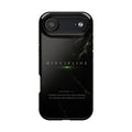 Phone Case for iPhone 17 / 16 / 15 / 14 Pro Max – Discipline | Black Marble Emerald Green | MagSafe Compatible