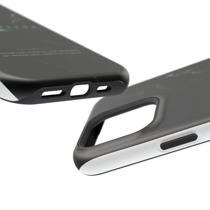 Phone Case for iPhone 17 / 16 / 15 / 14 Pro Max – Discipline | Black Marble Emerald Green | MagSafe Compatible
